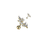 Piercing Oreille ELVA en Acier et Zirconium