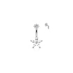 Piercing Nombril ENORA en Acier et Zirconium