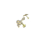 Piercing Labret ENZA en Acier et Zirconium