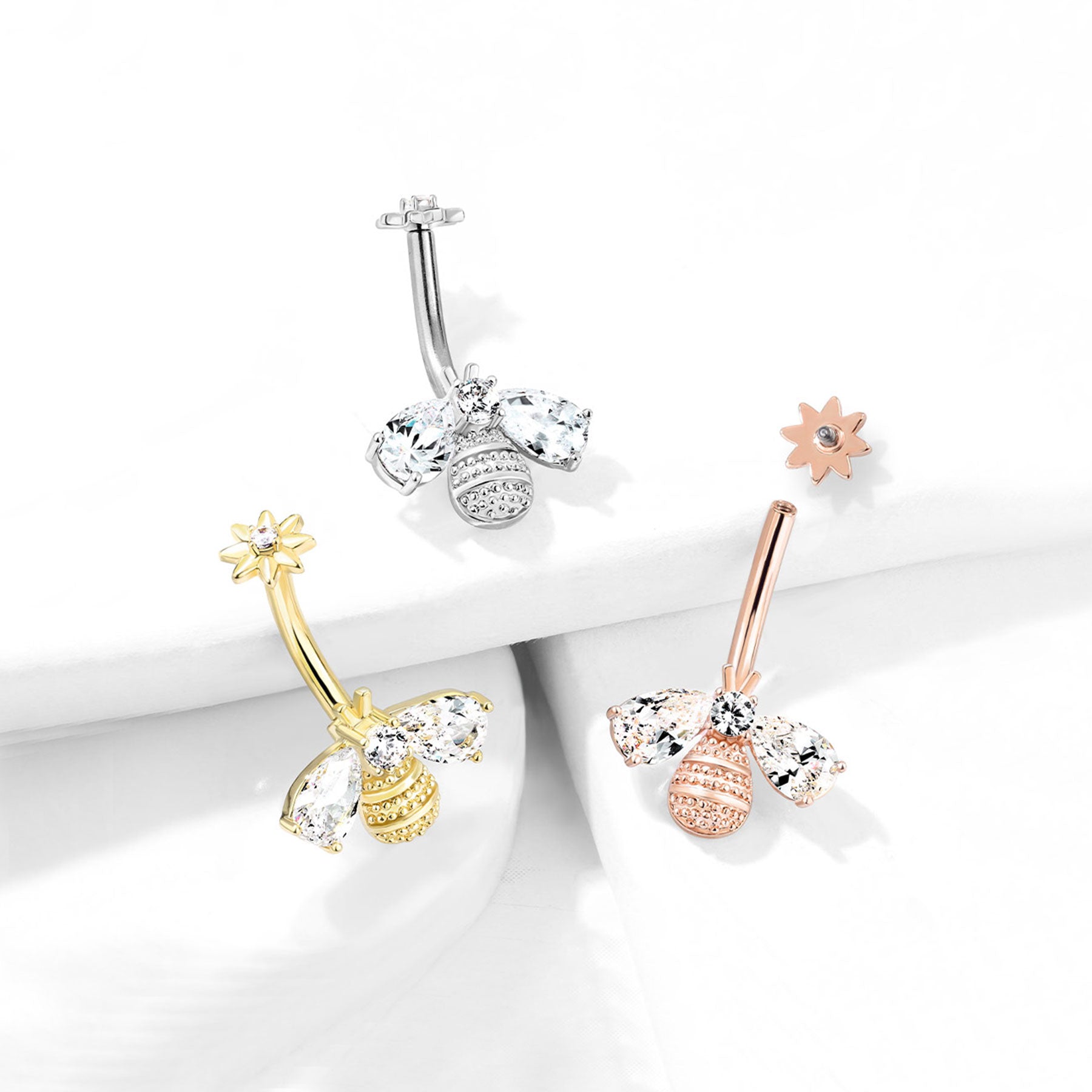 Piercing Nombril ESLA en Acier et Zirconium