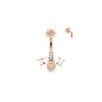 Piercing Nombril ESLA en Acier et Zirconium