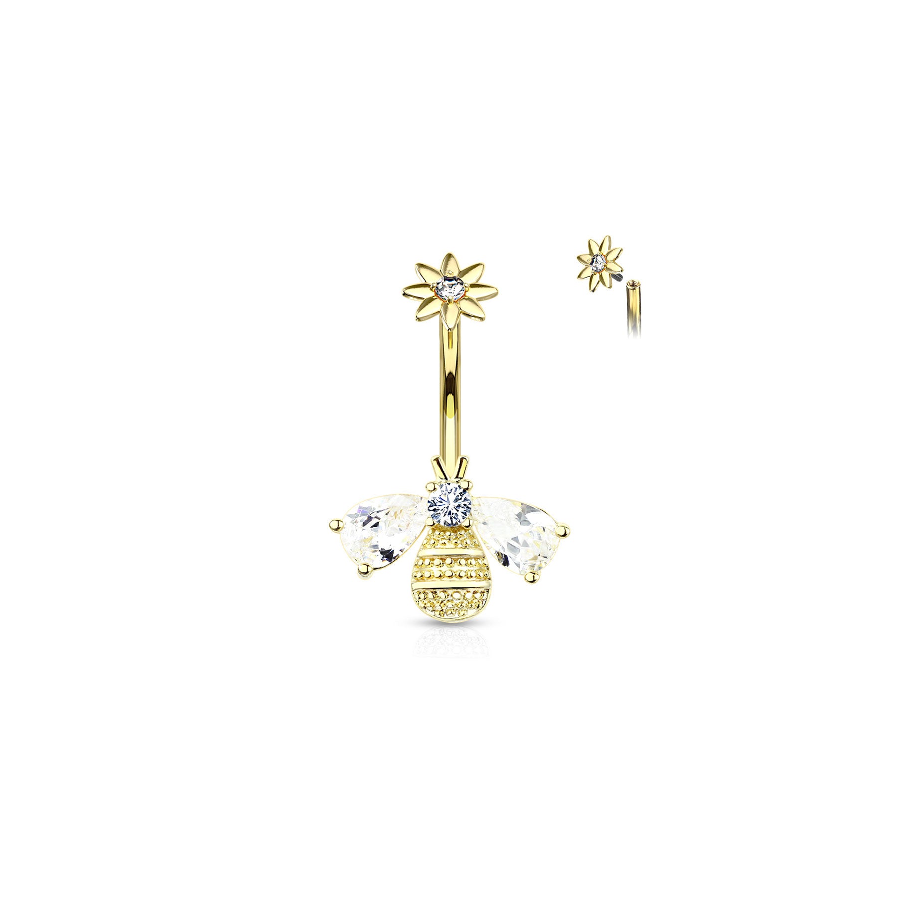 Piercing Nombril ESLA en Acier et Zirconium