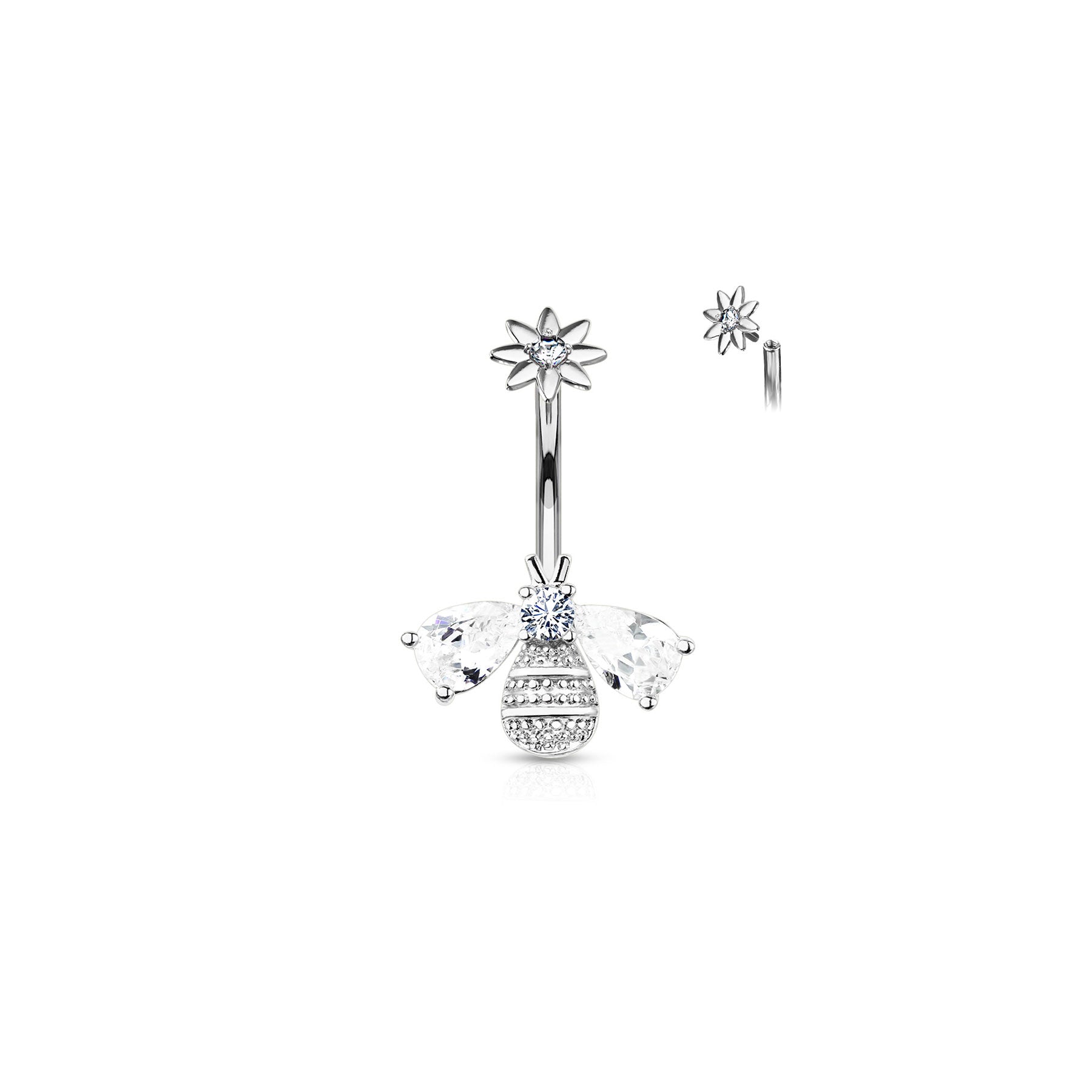 Piercing Nombril ESLA en Acier et Zirconium