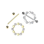Piercing Téton ELINA en Acier et Zirconium