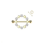 Piercing Téton ELINA en Acier et Zirconium