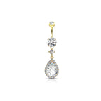 Piercing Nombril GEENA en Acier et Zirconium
