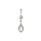 Piercing Nombril GEENA en Acier et Zirconium