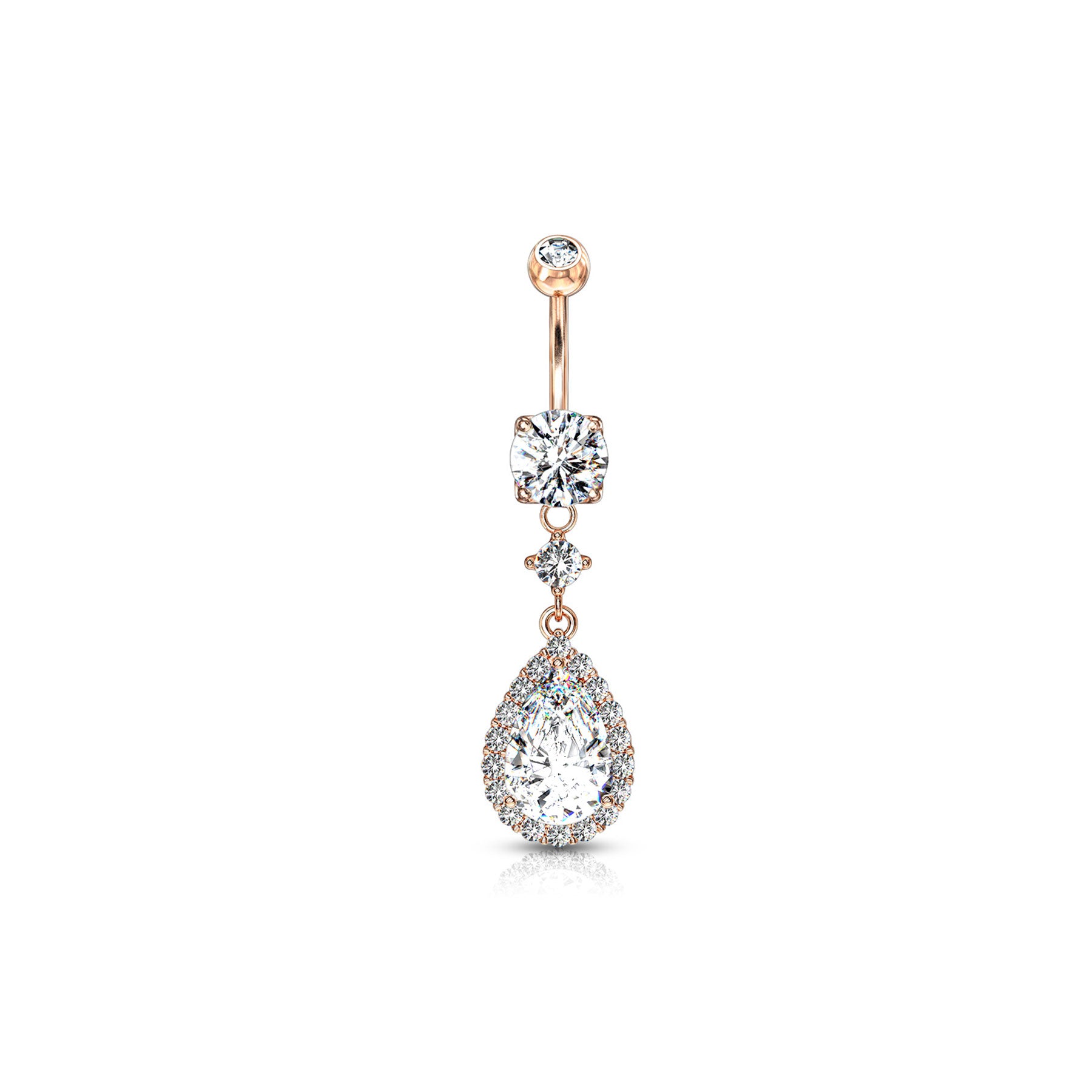 Piercing Nombril GEENA en Acier et Zirconium