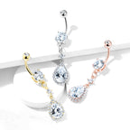 Piercing Nombril GEENA en Acier et Zirconium
