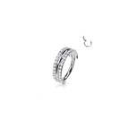 Piercing Oreille GINA en Titane et Oxydes de Zirconium