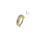 Piercing Oreille GINA en Titane et Oxydes de Zirconium