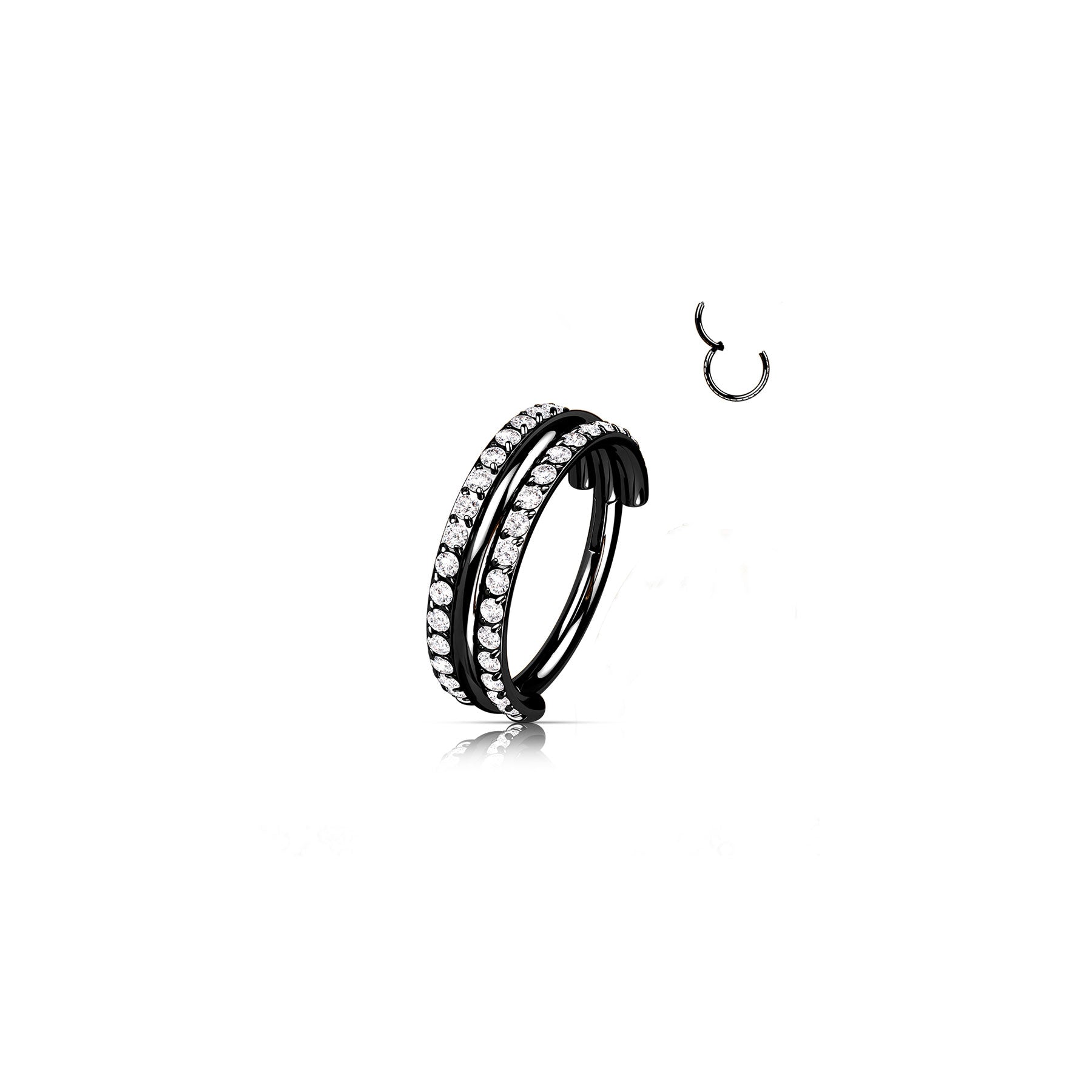 Piercing Oreille GINA en Titane et Oxydes de Zirconium