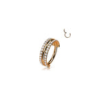 Piercing Oreille GINA en Titane et Oxydes de Zirconium