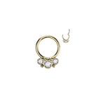 Piercing Nez GRECIA en Acier et Zirconium