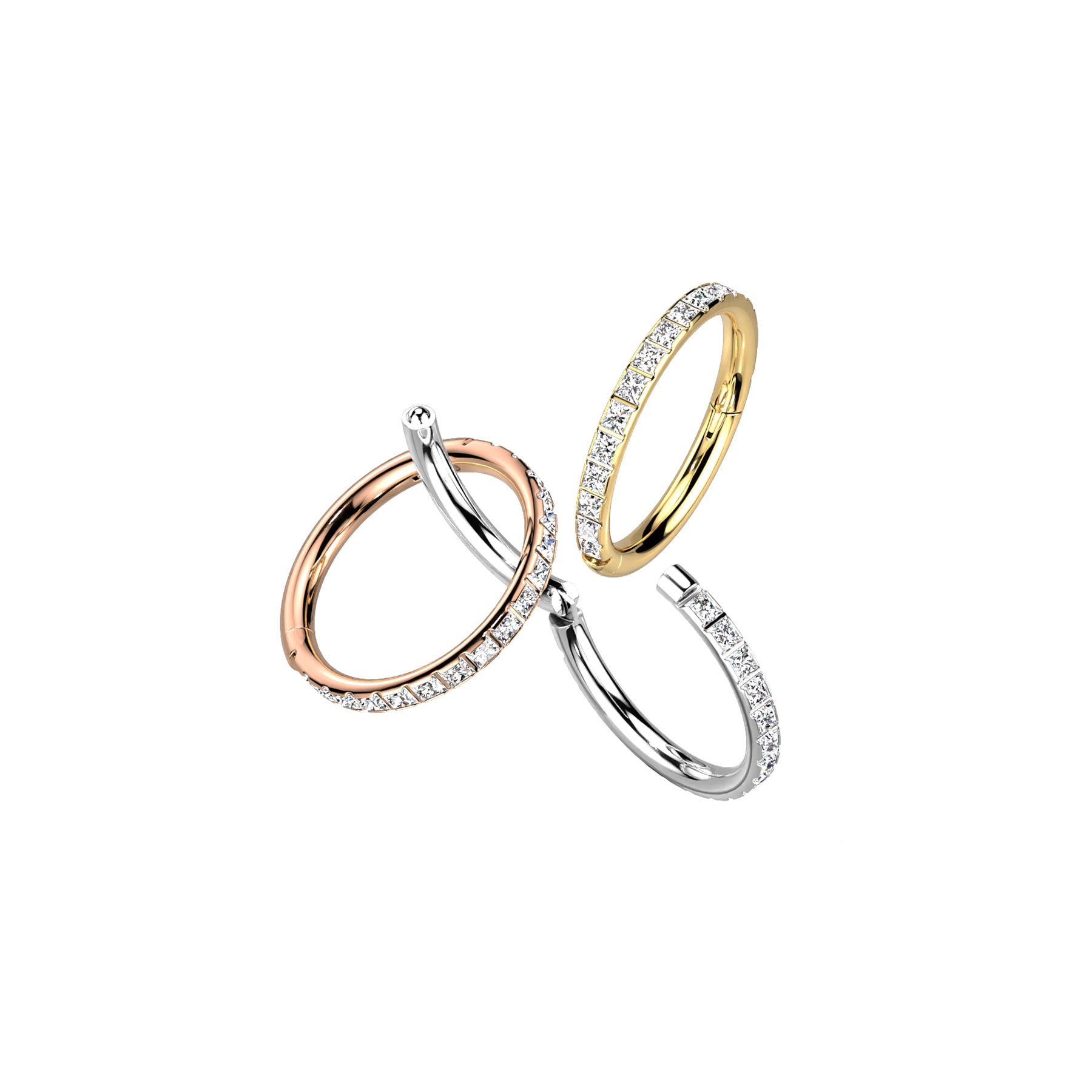 Piercing Oreille ou Nez GIULIA en Titane et Zirconium