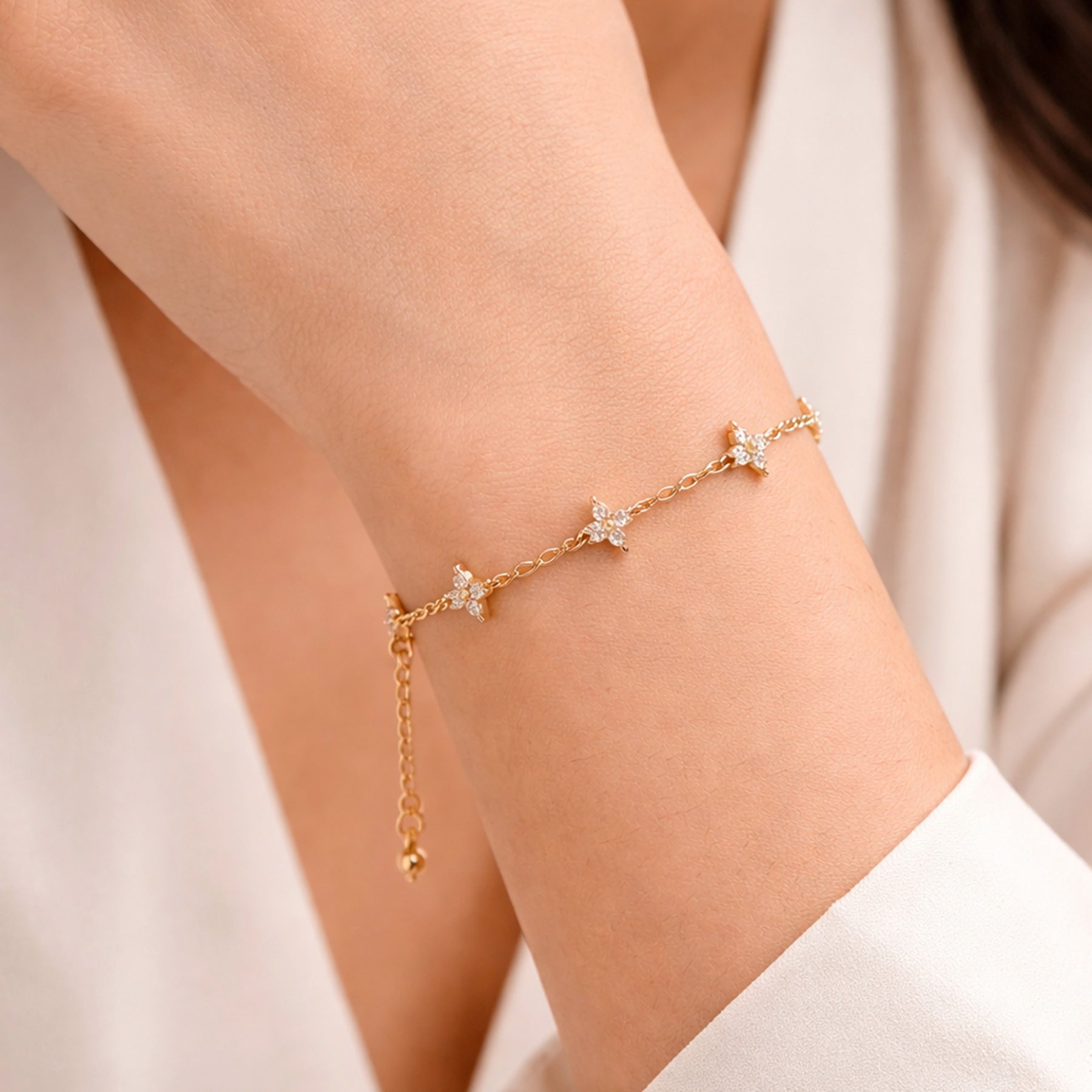 Bracelet GOLDEN BLOSSOM en Acier