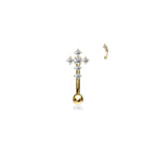 Piercing Arcade / Nombril HALIMA en Acier et Zirconium