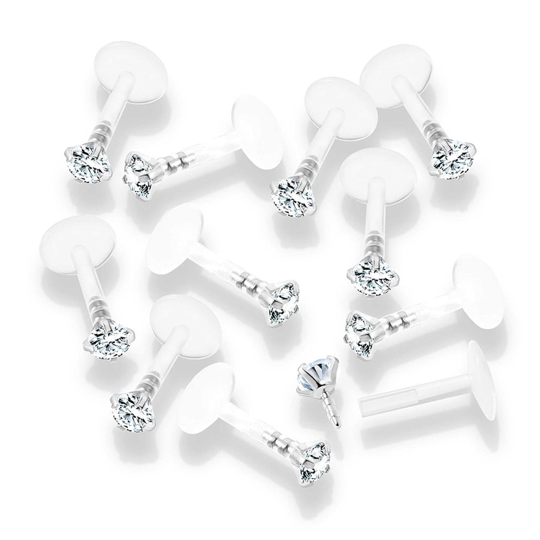 Piercing Labret HAWA en Acier et Bio Flex