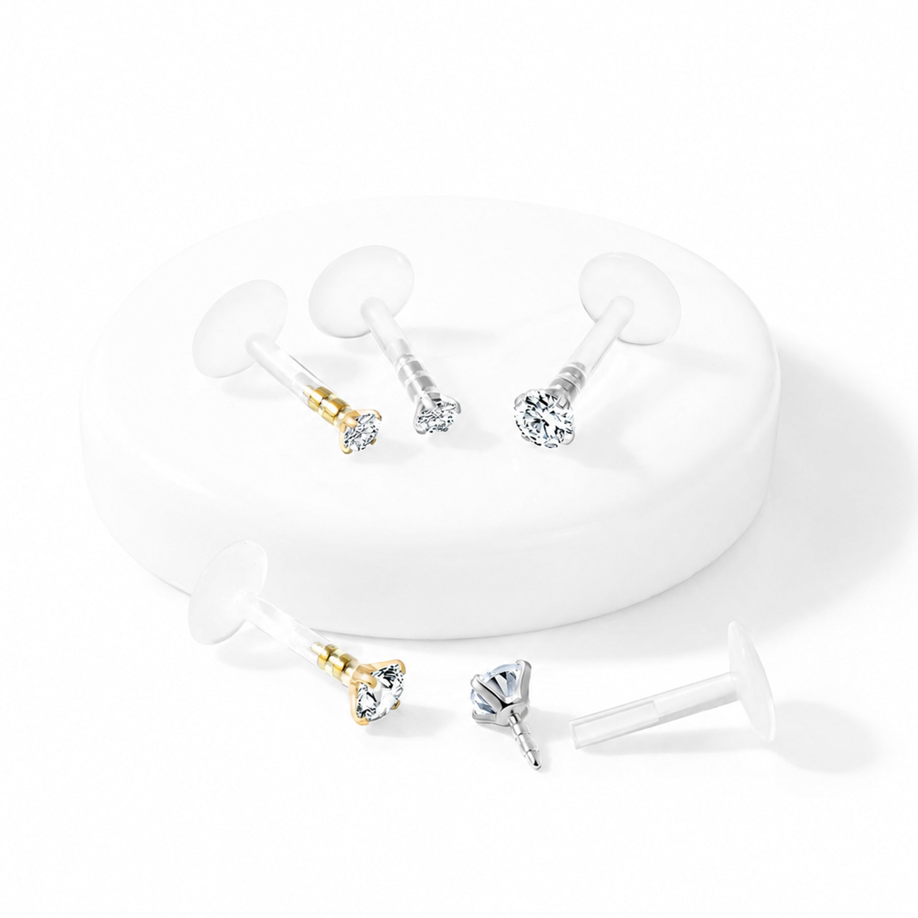 Piercing Labret HAWA en Acier et Bio Flex