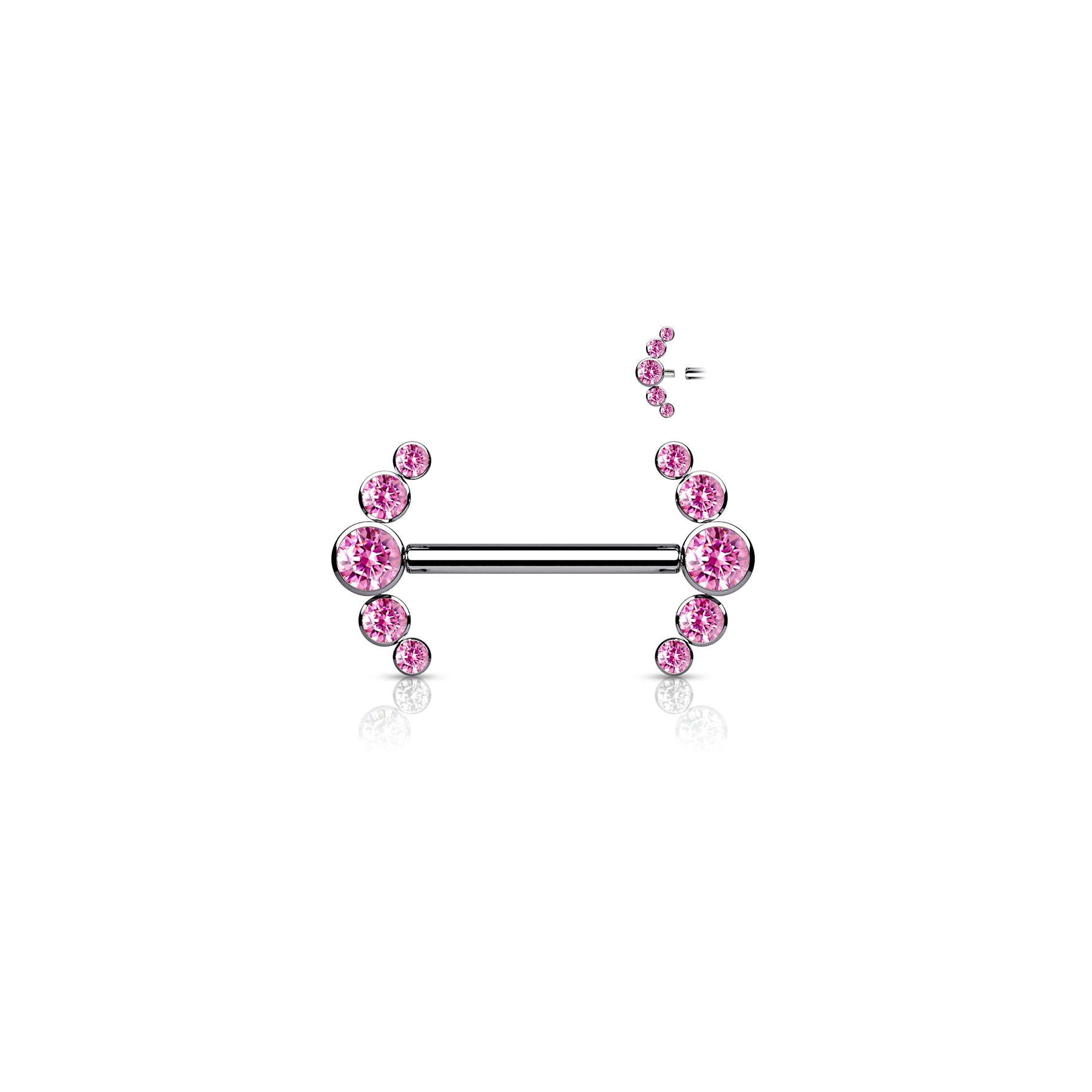 Piercing Téton HEDAYA en Titane et Zirconium