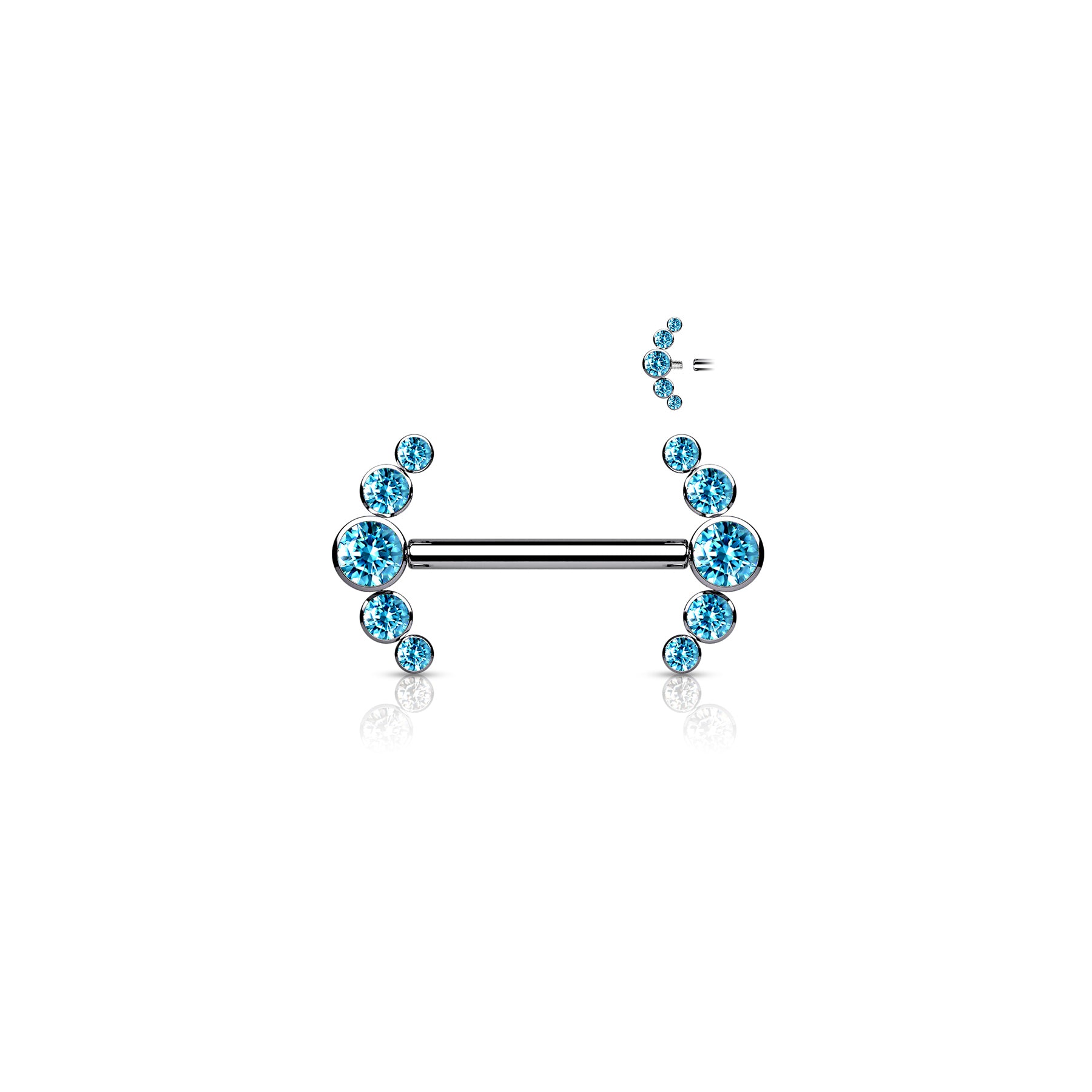 Piercing Téton HEDAYA en Titane et Zirconium