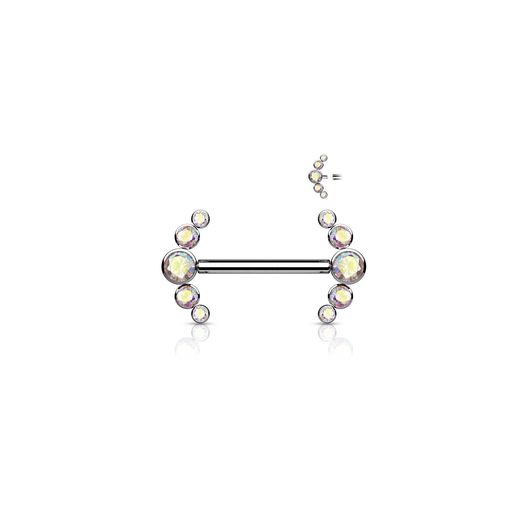 Piercing Téton HEDAYA en Titane et Zirconium