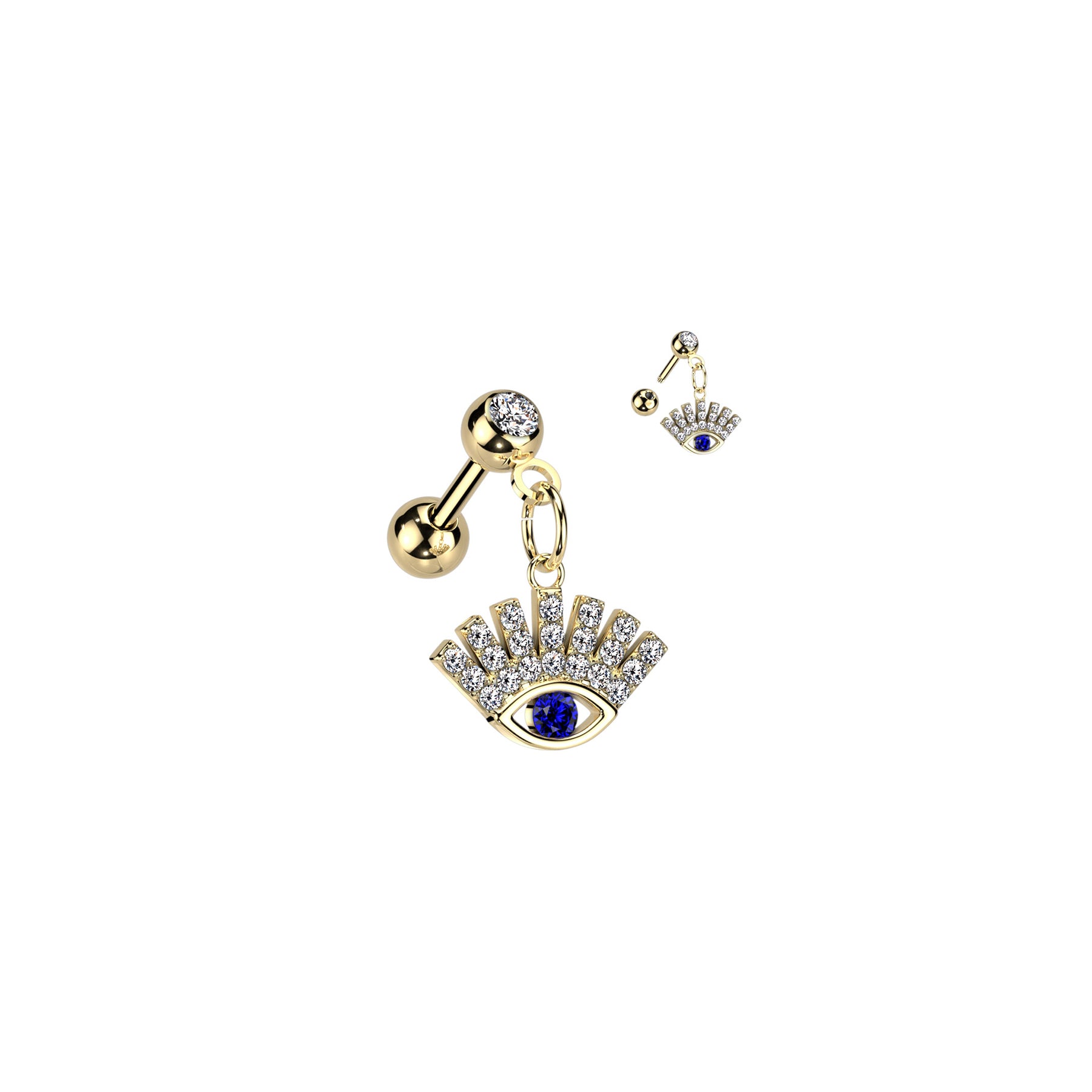 Piercing Oreille HEIMATA en Acier et Zirconium