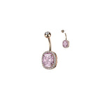 Piercing Nombril HOURIA en Acier et Zirconium