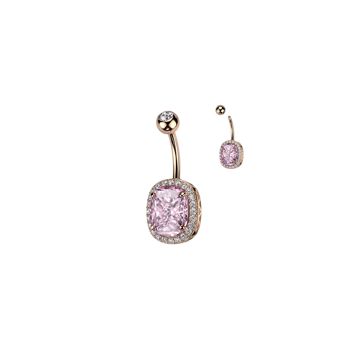 Piercing Nombril HOURIA en Acier et Zirconium