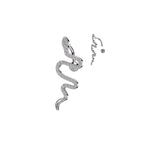 Piercing Nombril Inversé HYDIA avec Serpent Pavé de Zircons