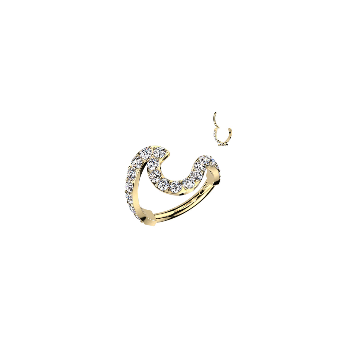 Piercing Oreille IDONA en Acier et Zirconium