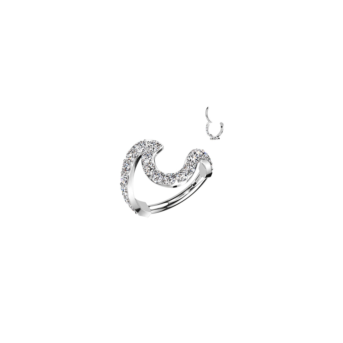Piercing Oreille IDONA en Acier et Zirconium