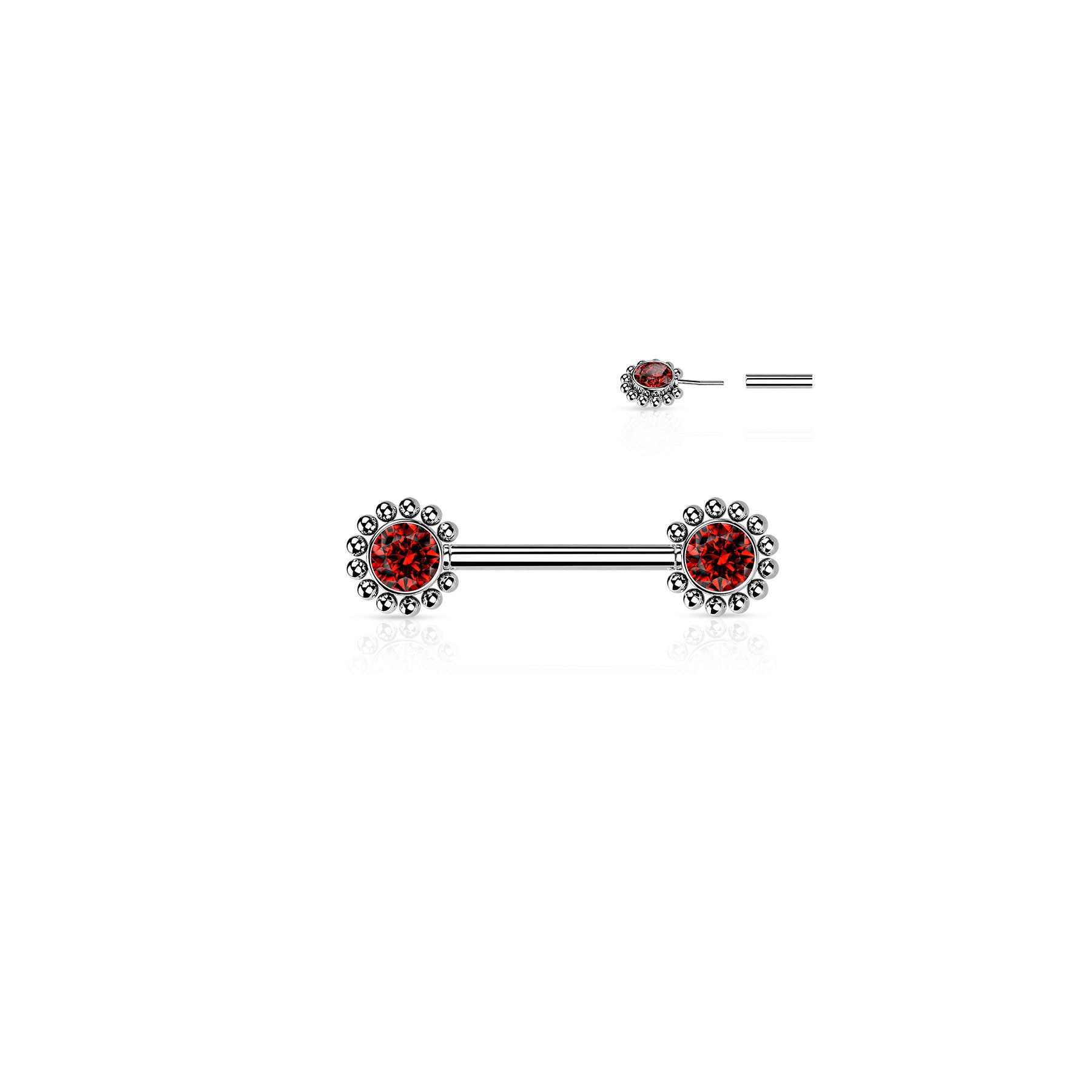 Piercing Téton LOUNA en Acier et Zirconium