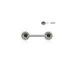 Piercing Téton LOUNA en Acier et Zirconium
