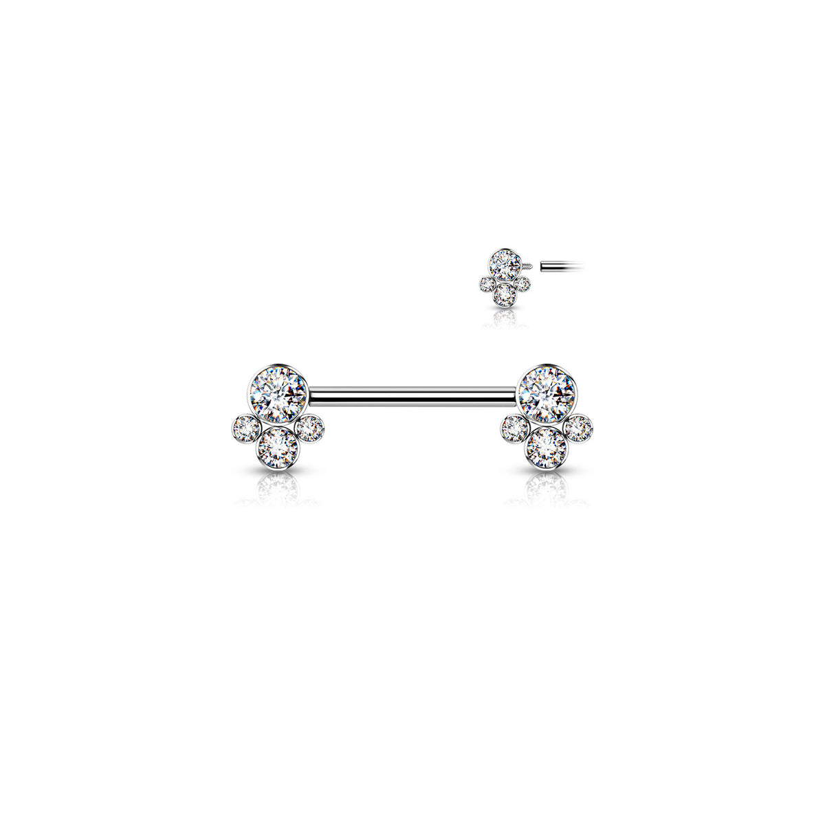 Piercing Téton IMELA en Titane et Zirconium
