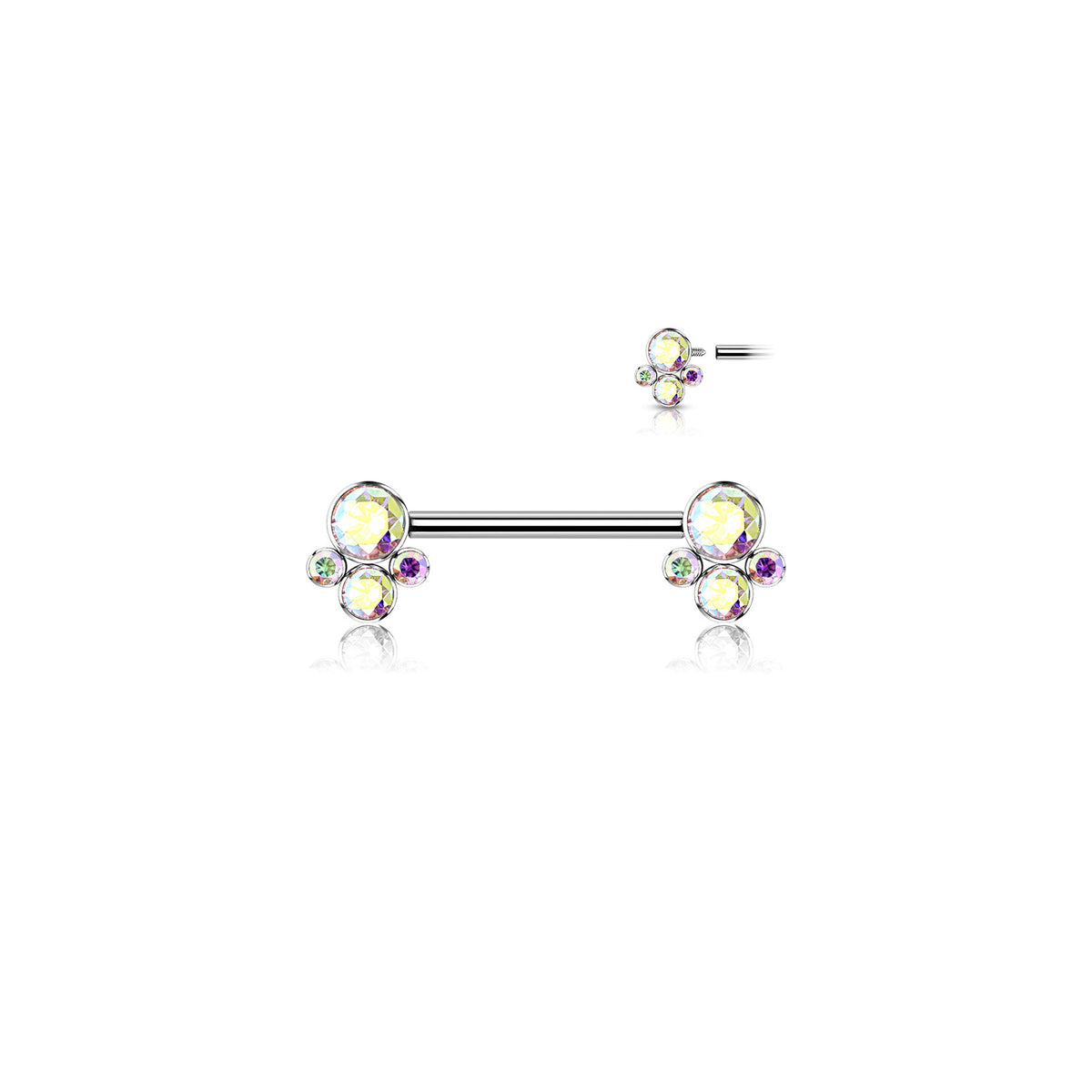 Piercing Téton IMELA en Titane et Zirconium