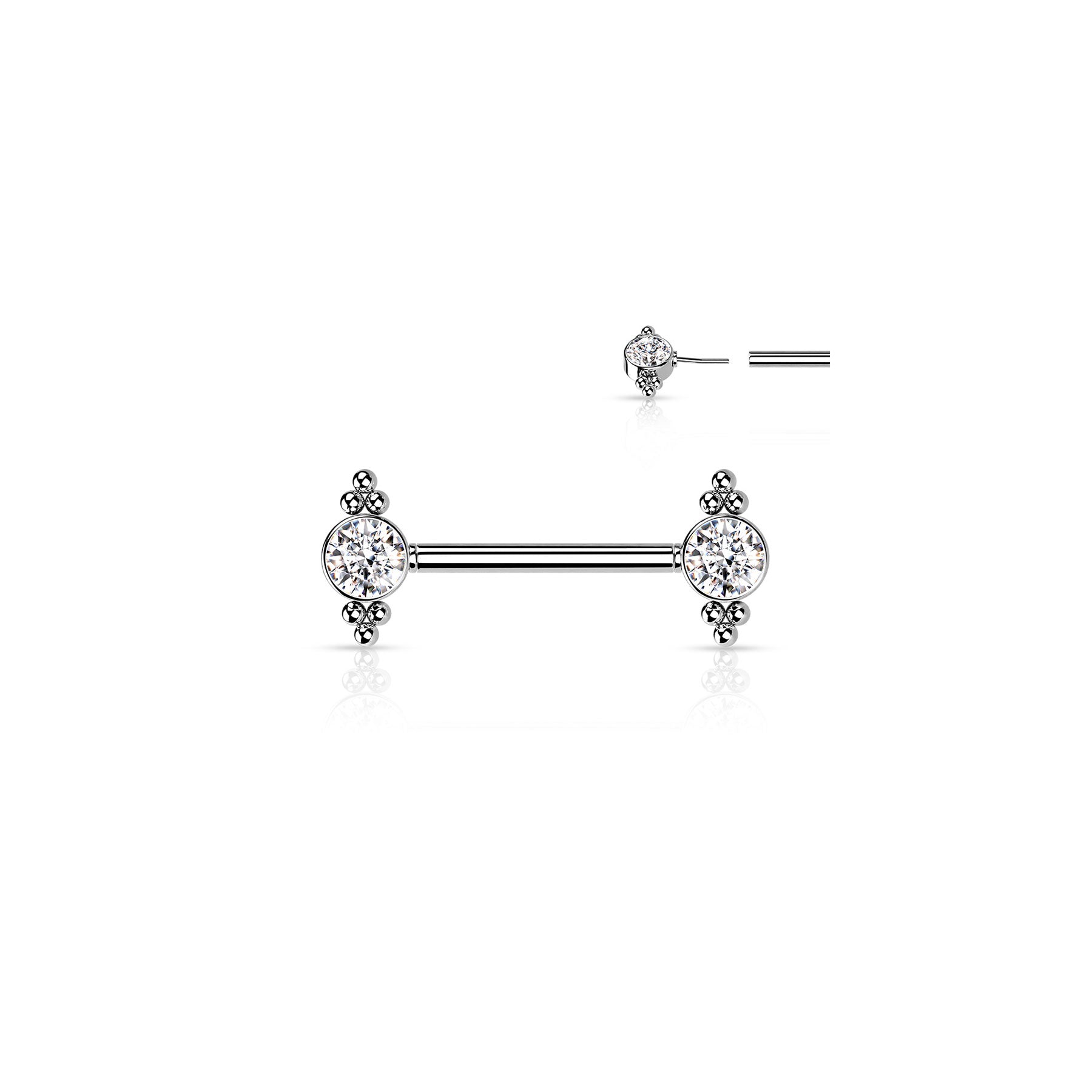Piercing Teton INAYA en Acier en Zirconium