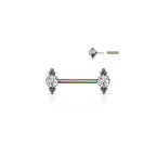 Piercing Teton INAYA en Acier en Zirconium