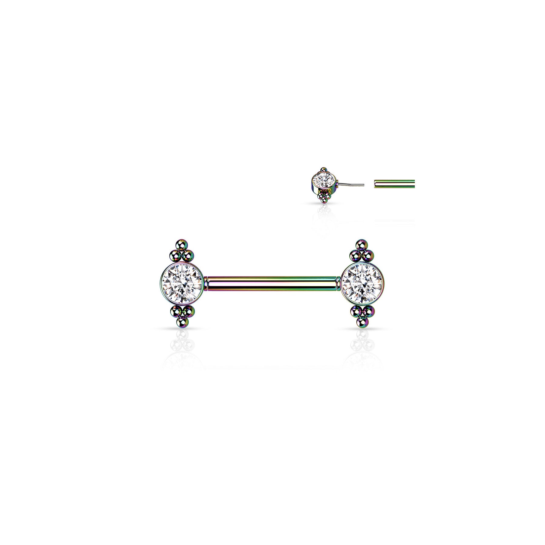 Piercing Teton INAYA en Acier en Zirconium