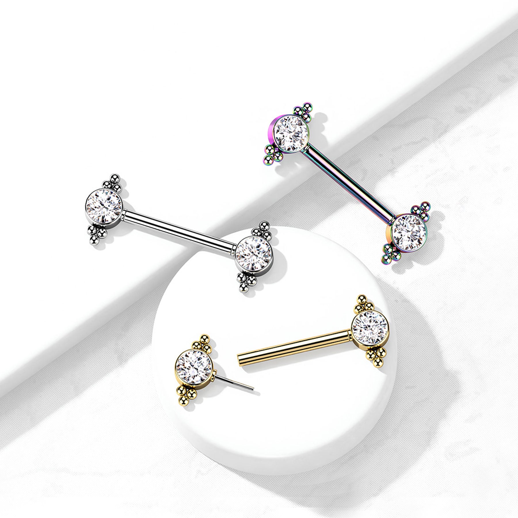 Piercing Teton INAYA en Acier en Zirconium