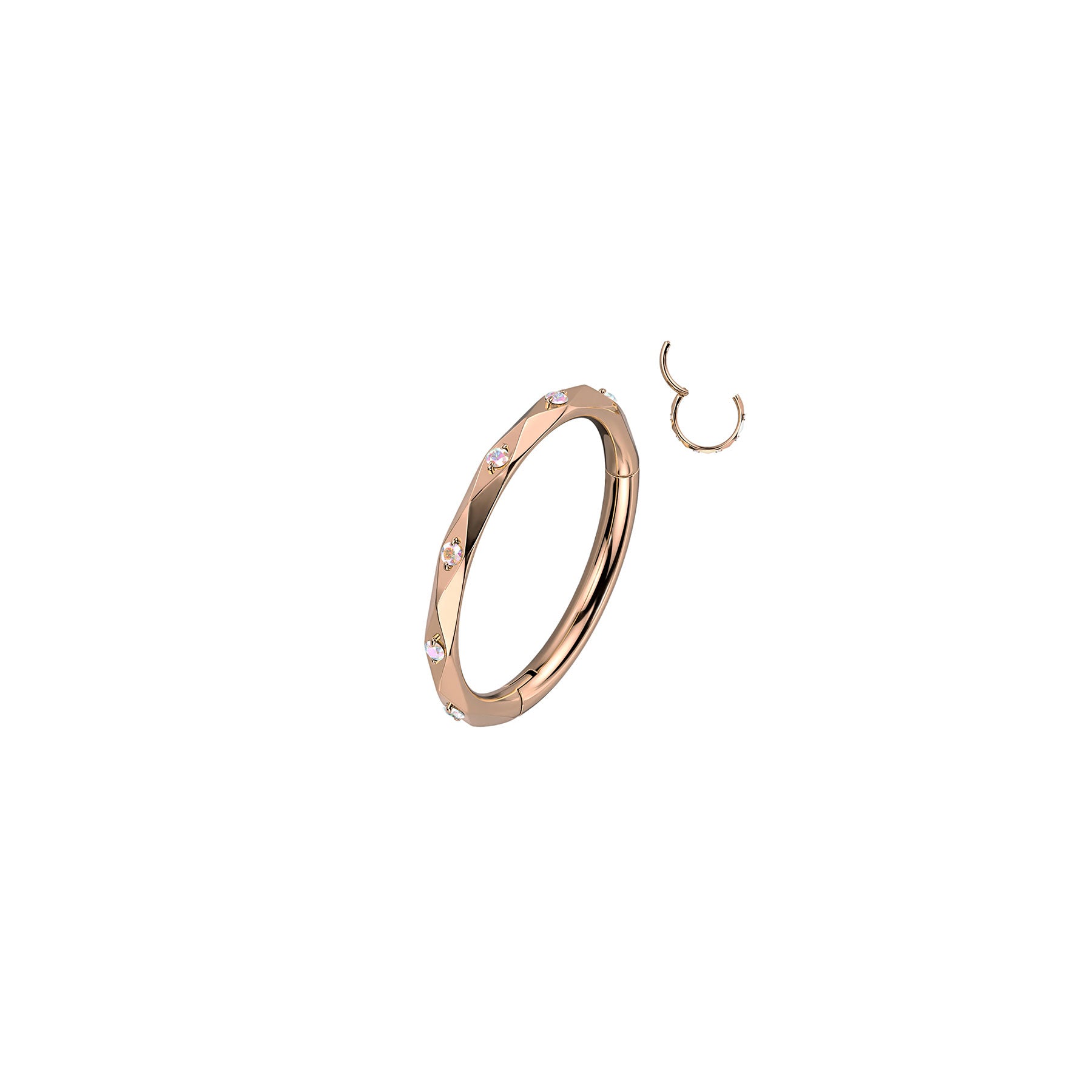 Piercing Oreille ou Nez ISABELLA en Titane et Zirconium