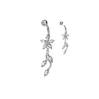 Piercing Nombril ISCIA avec Fleur Pendentif Feuilles
