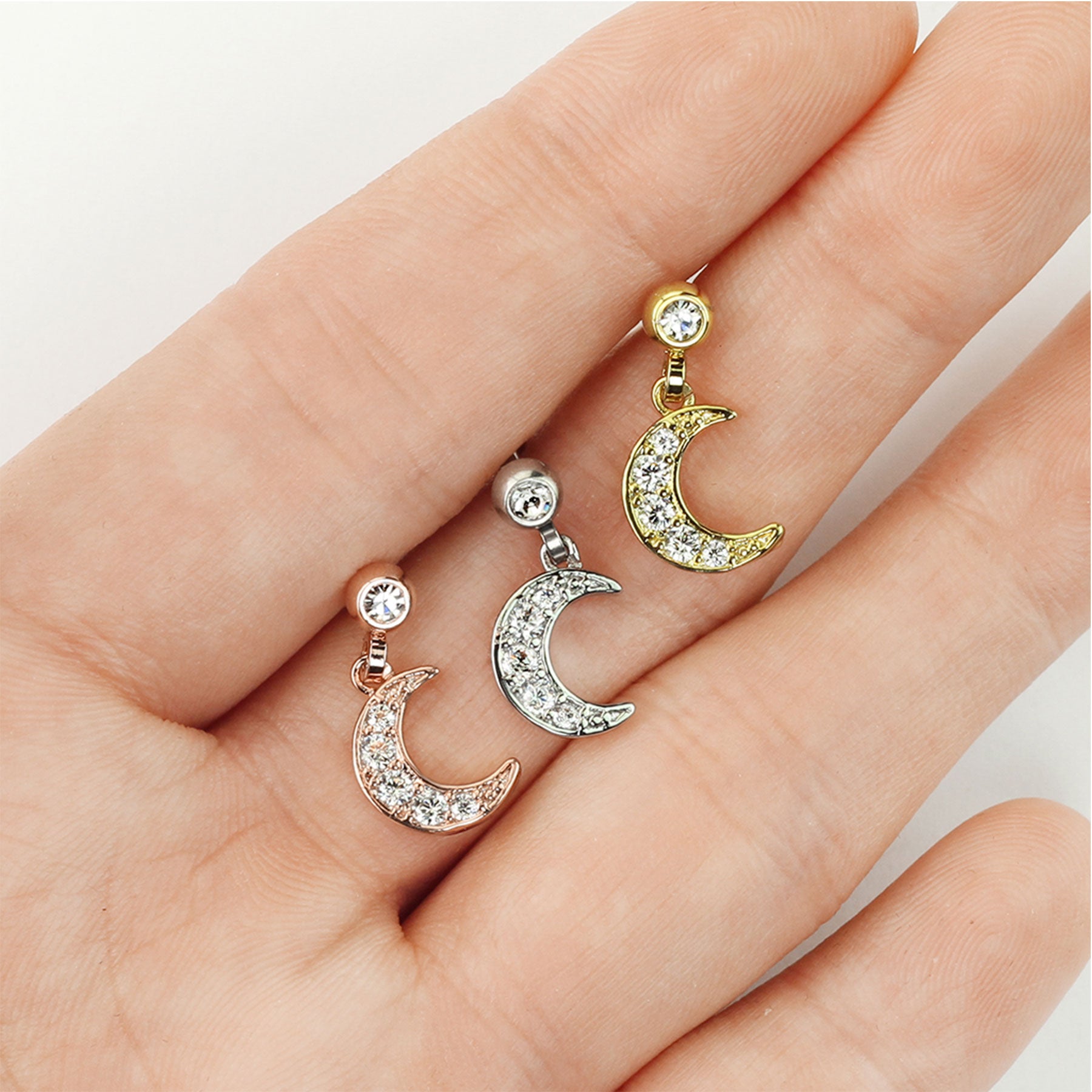Piercing Oreille IVANNA en Acier et Zirconium