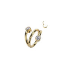 Piercing Oreille JADA en Titane et Zirconium