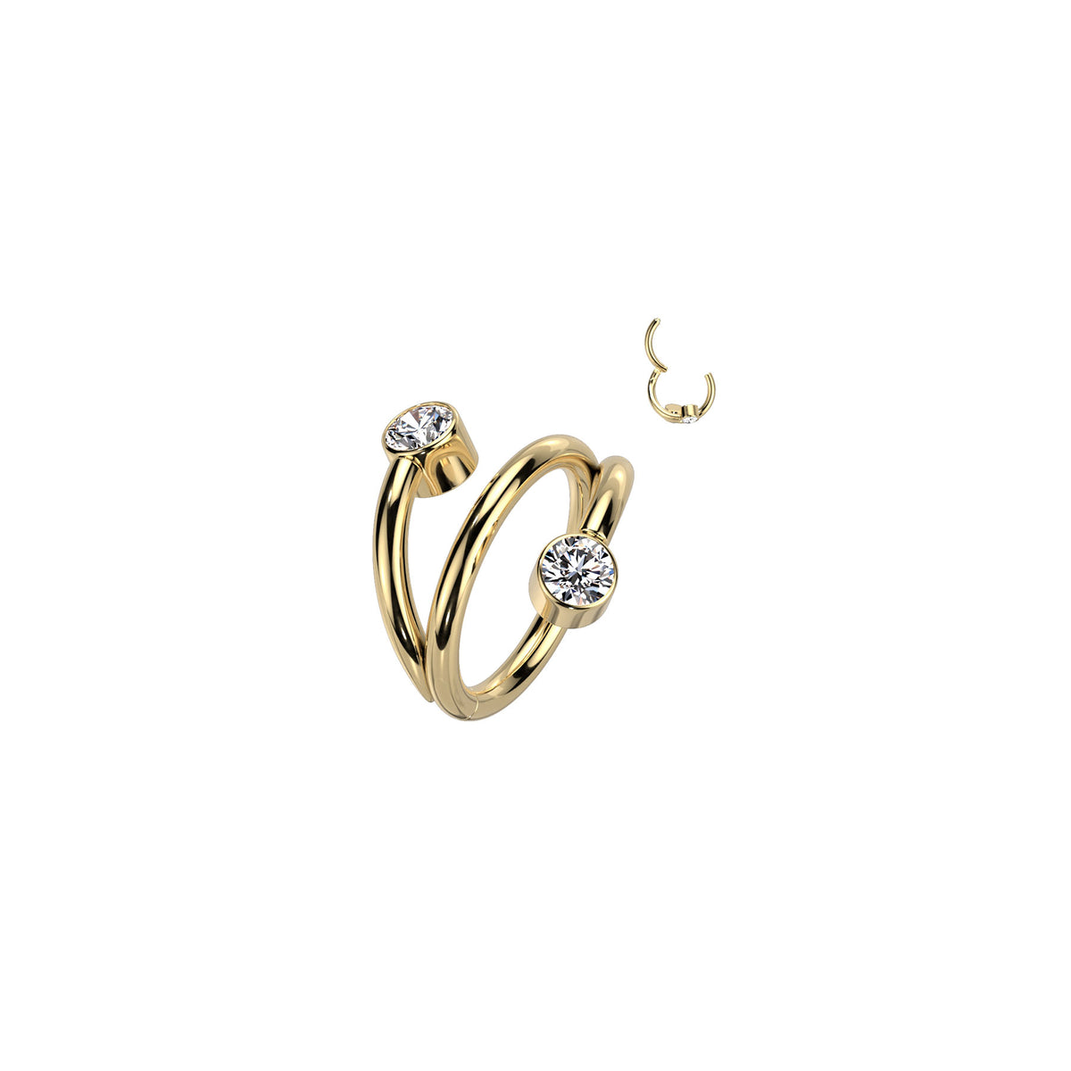 Piercing Oreille JADA en Titane et Zirconium