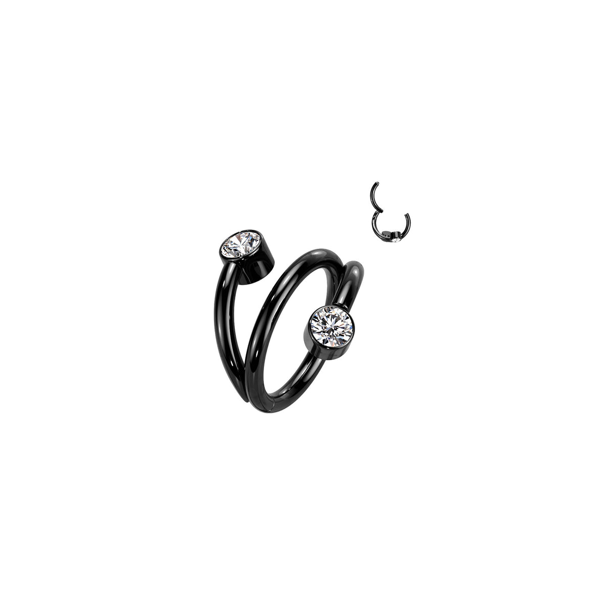 Piercing Oreille JADA en Titane et Zirconium