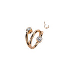 Piercing Oreille JADA en Titane et Zirconium