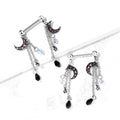 Piercing Téton JAMIRA en Acier, Cristal et Zirconium