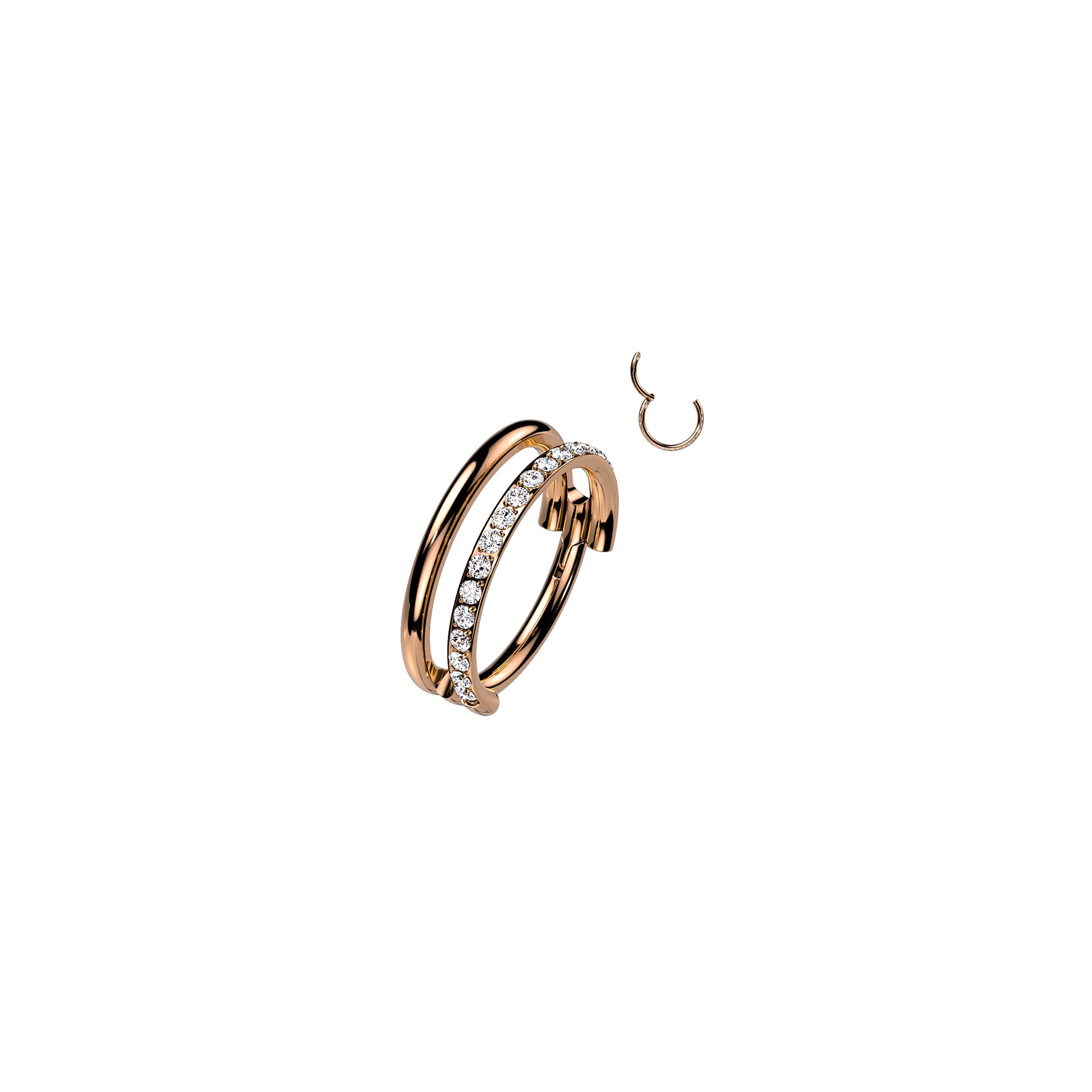 Piercing Oreille / Nez JANA en Titane et Zirconium