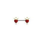 Piercing Téton JARIKA en Acier et Zirconium